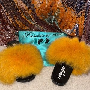 Yellow fluffy slides